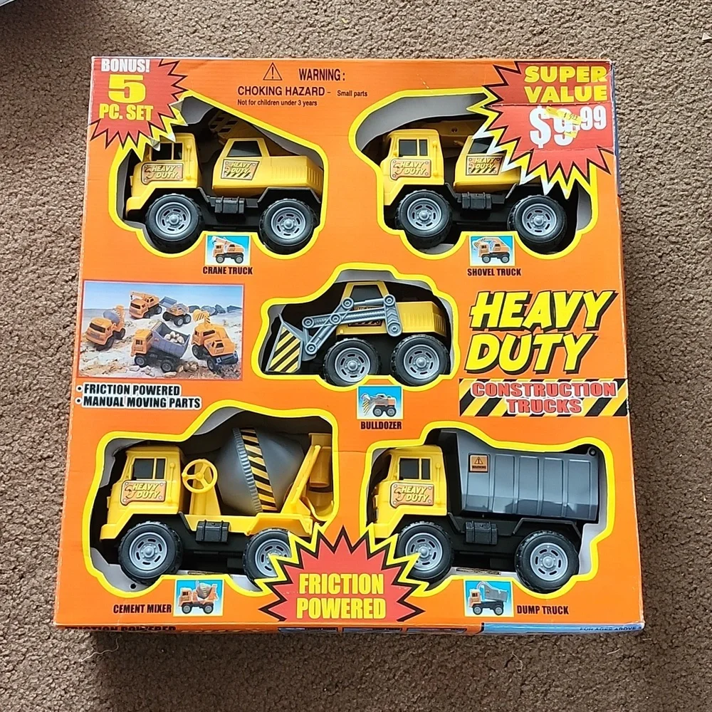 Kmart heavy duty construction friction cement mixer bulldozer dump shovel crane